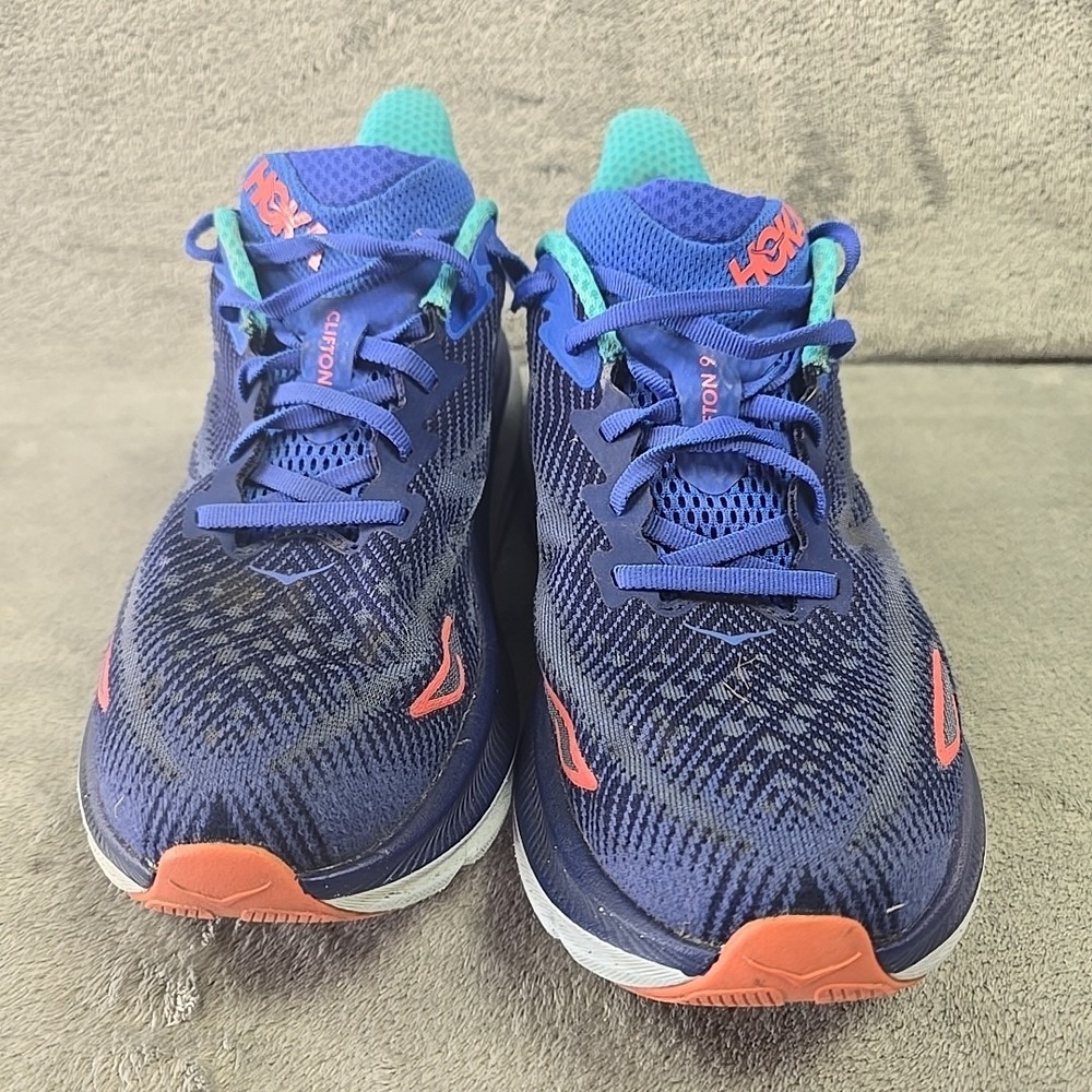 Hoka One One Clifton 9 Shoes Womens Size 8 B Blue 1127896 BBCRM Running Sneakers - Picture 2 of 11